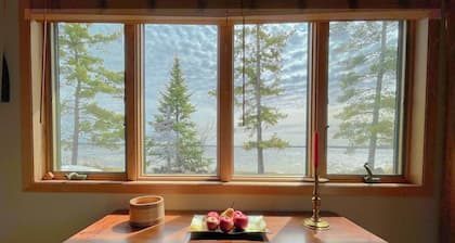 The Point- 2 shores, sand beach, canoe & kayak, sunrise/set views, click pic