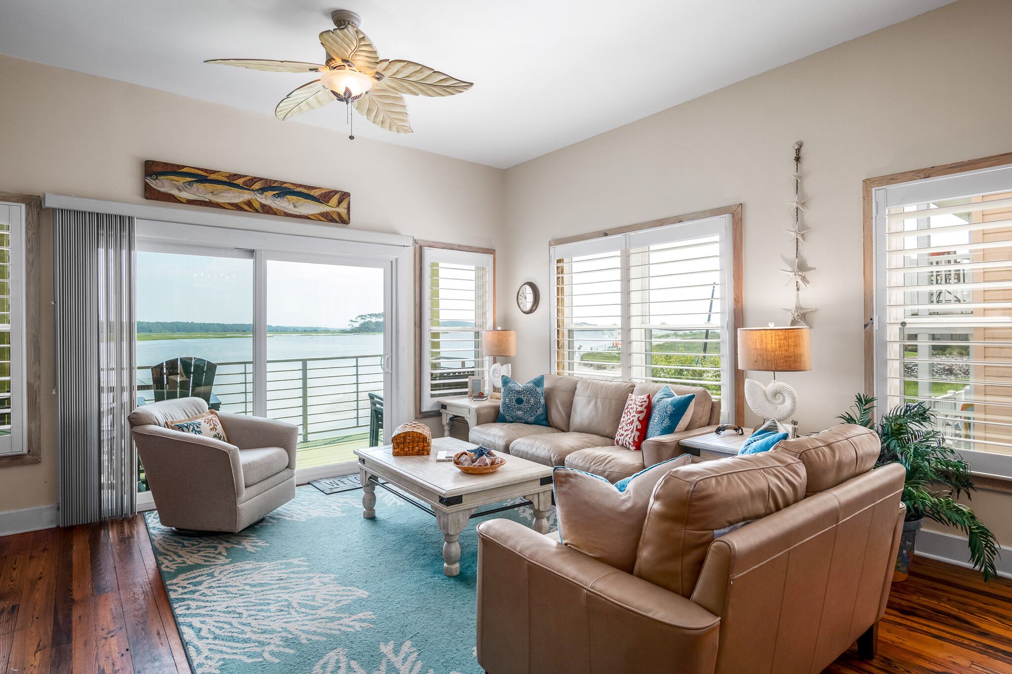 The Shanty:  Amazing Home on 'the Point' of Cherry Grove at Hog Inlet