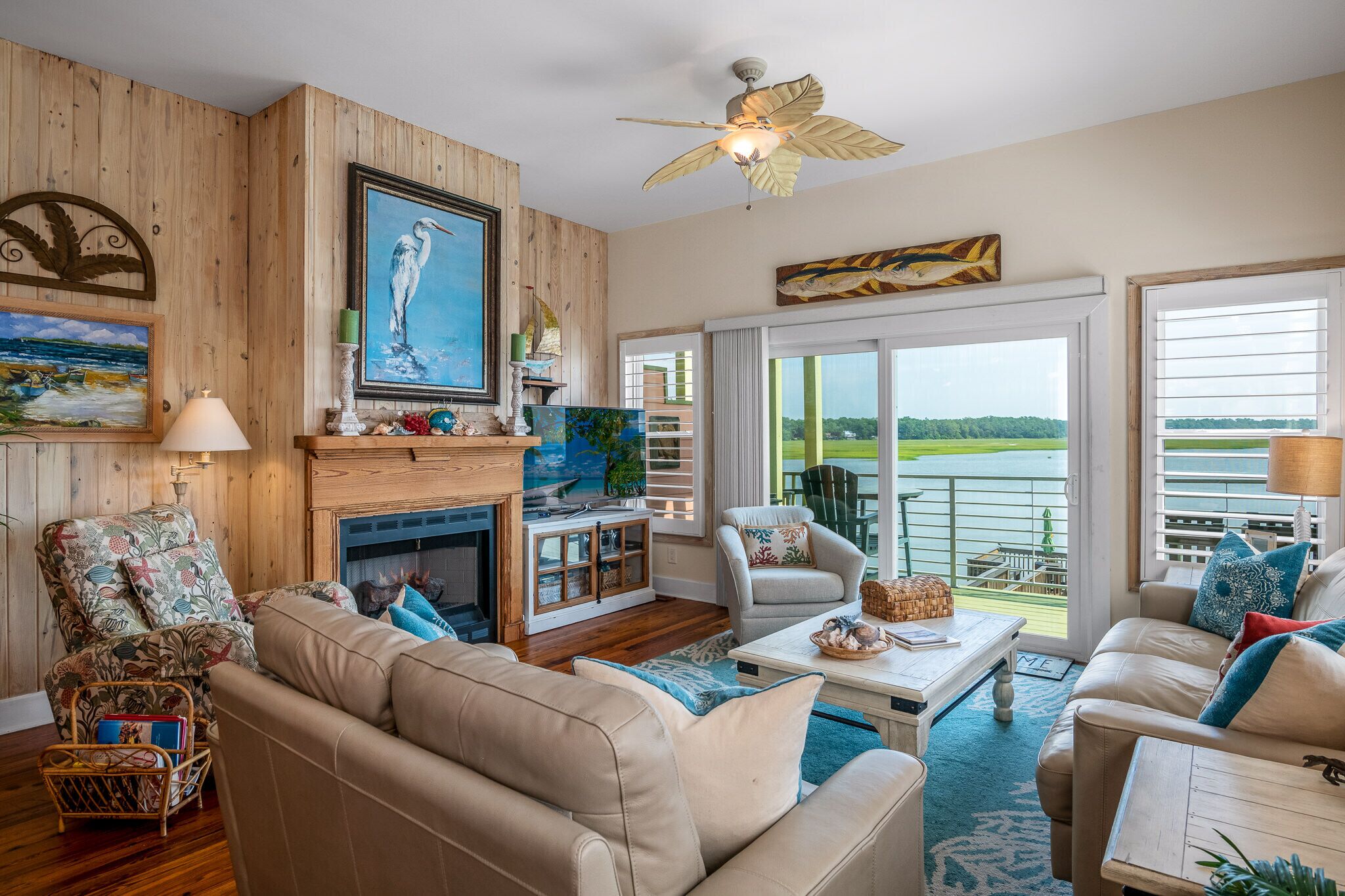 The Shanty:  Amazing Home on 'the Point' of Cherry Grove at Hog Inlet
