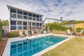 A heated pool