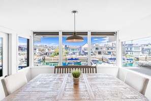 Dining - Upstairs Bayfront Vacation Home | Short Walk to Beach | Peaceful Neighbor & Close to all Hot Spots! (Newport Beach)