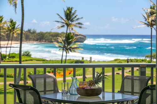 Poipu Sands 524 by Alekona Kauai: Prime Oceanfront 2BR Condo