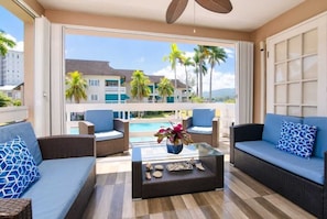 Terrace/patio - Beautiful Luxury Oceanfront Property Montego Bay Property (Montego Bay)