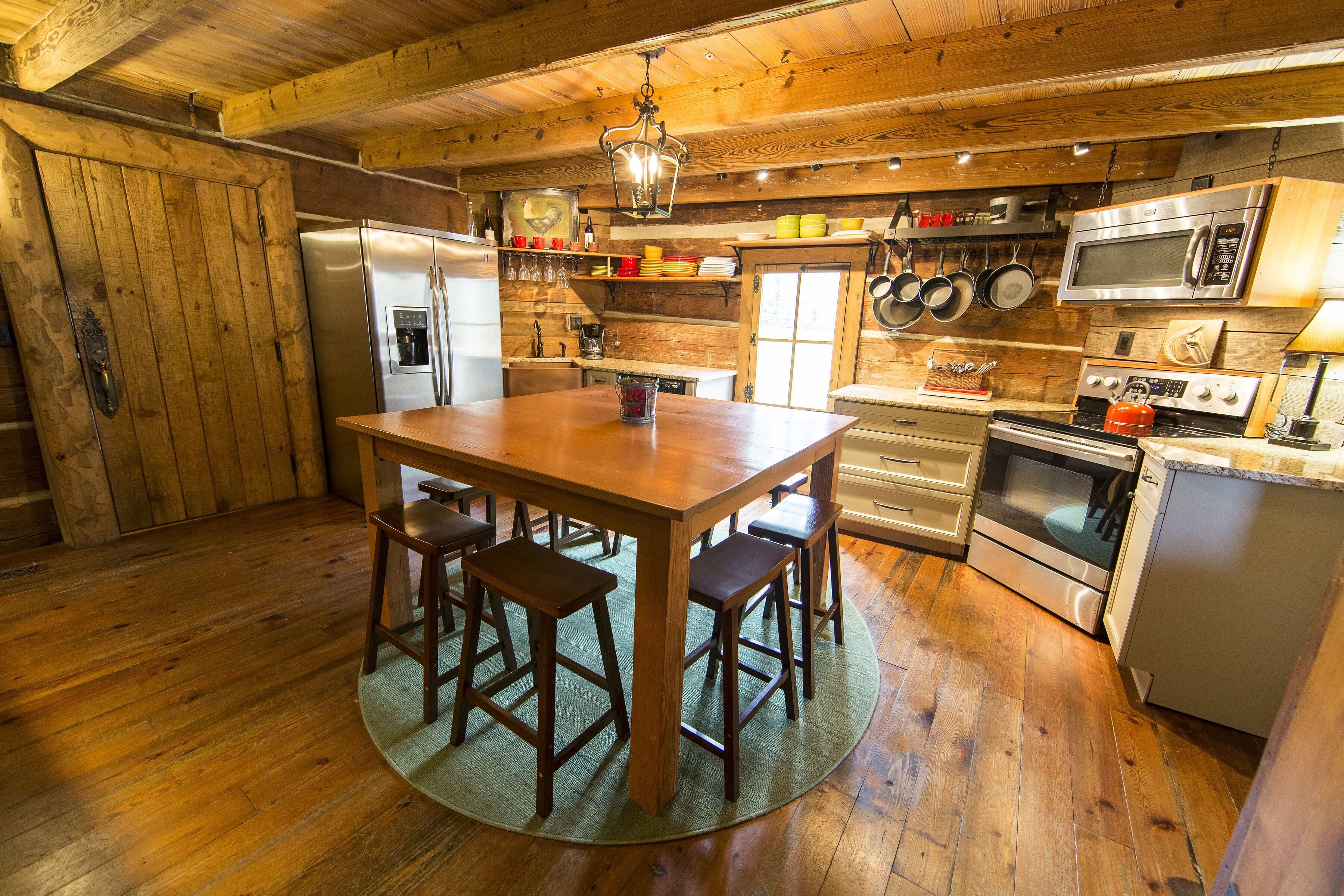 Historic Log Cabin at The Stables at Strawberry Creek Wedding Venue in Knoxville