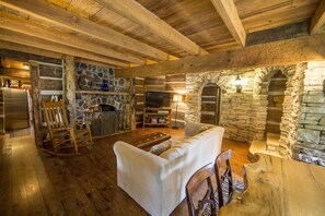 TV, DVD player, books