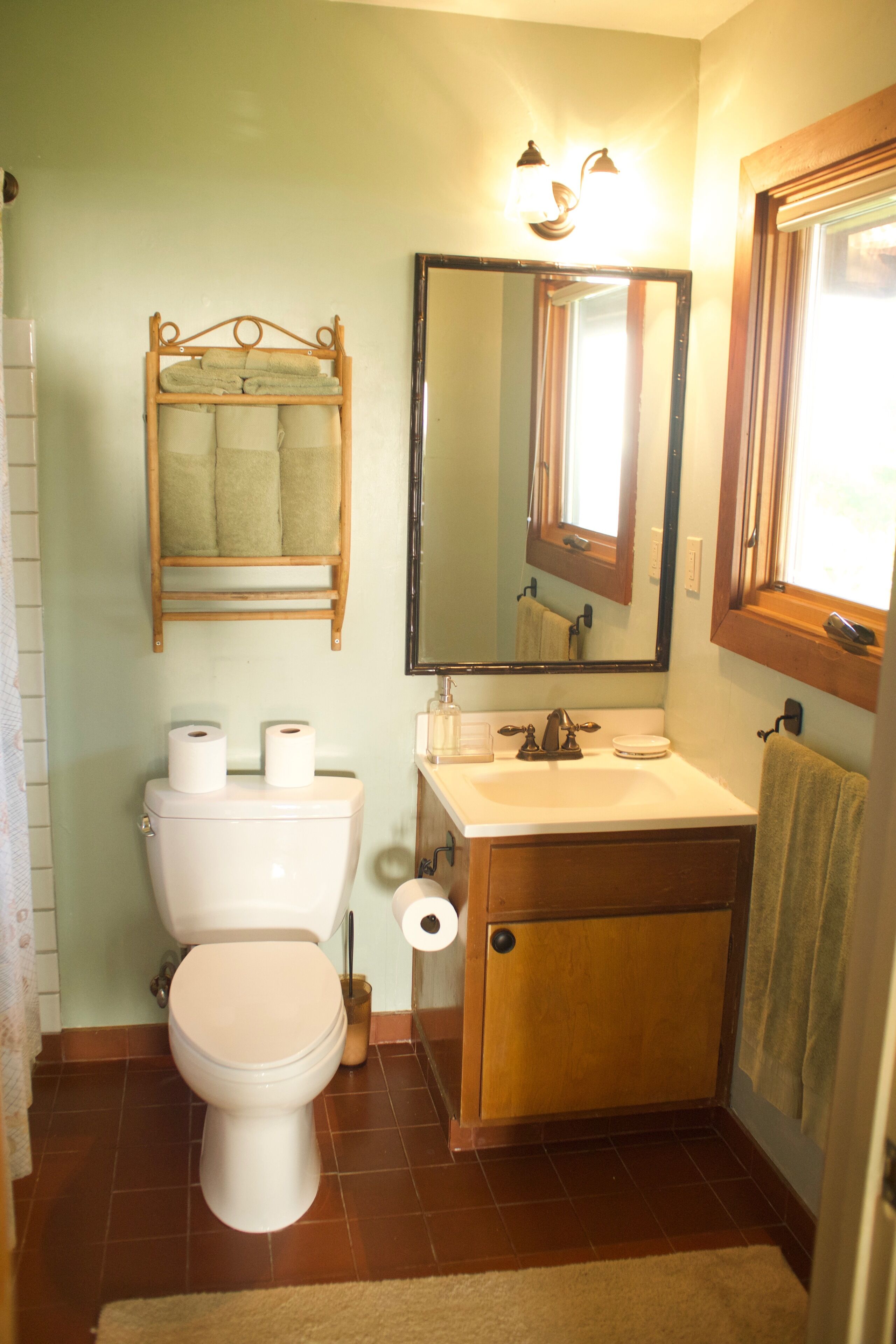 Downstairs bathroom with ocean view - 4/21/17