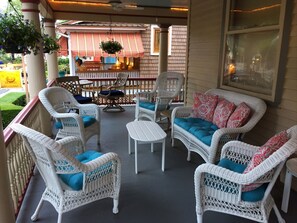Terrace/patio - Historic Jackson Street just 1/2 Block to the Beach with Ocean View Deck (Cape May)