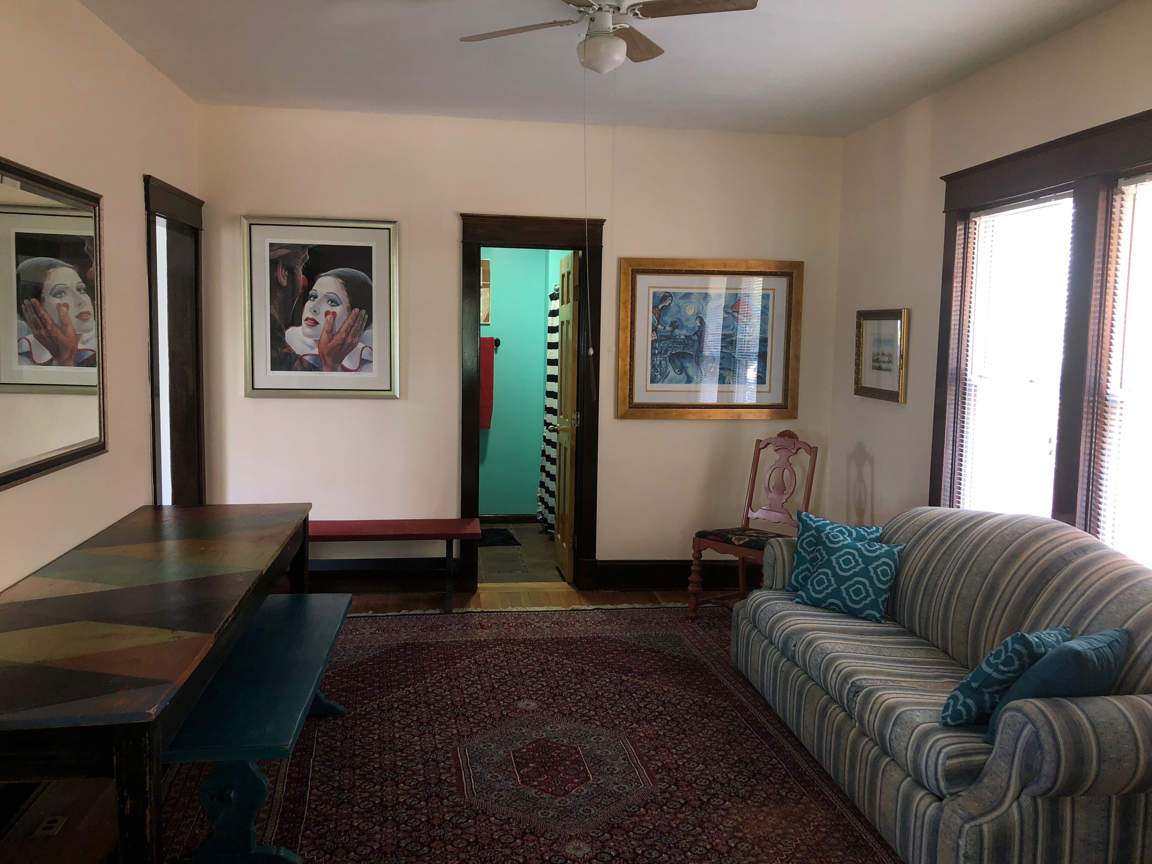 Walk to the center, large house unique, fun and comfortable! 