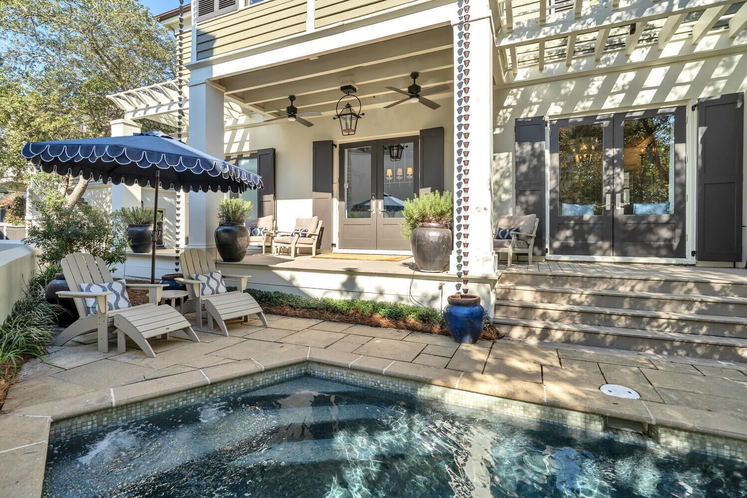 A heated pool