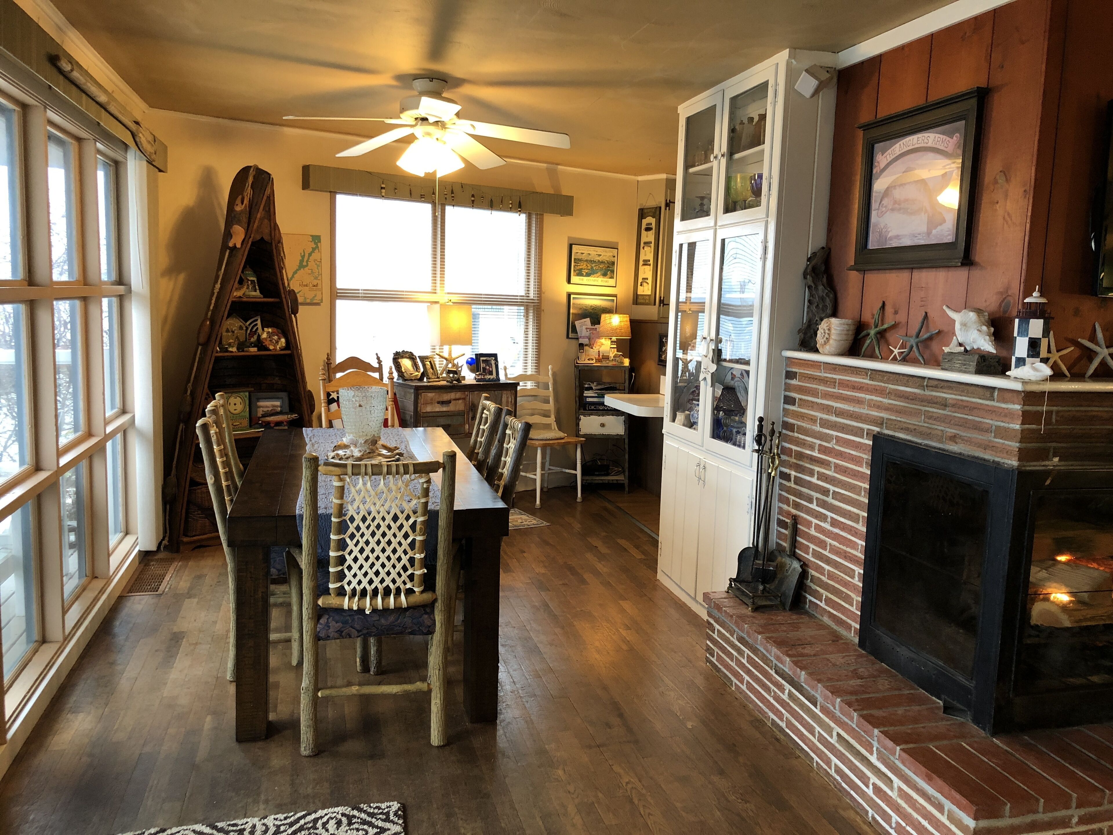 Picturesque Hood Canal Waterfront with Olympic Mountain View