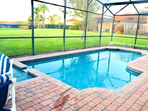 A heated pool
