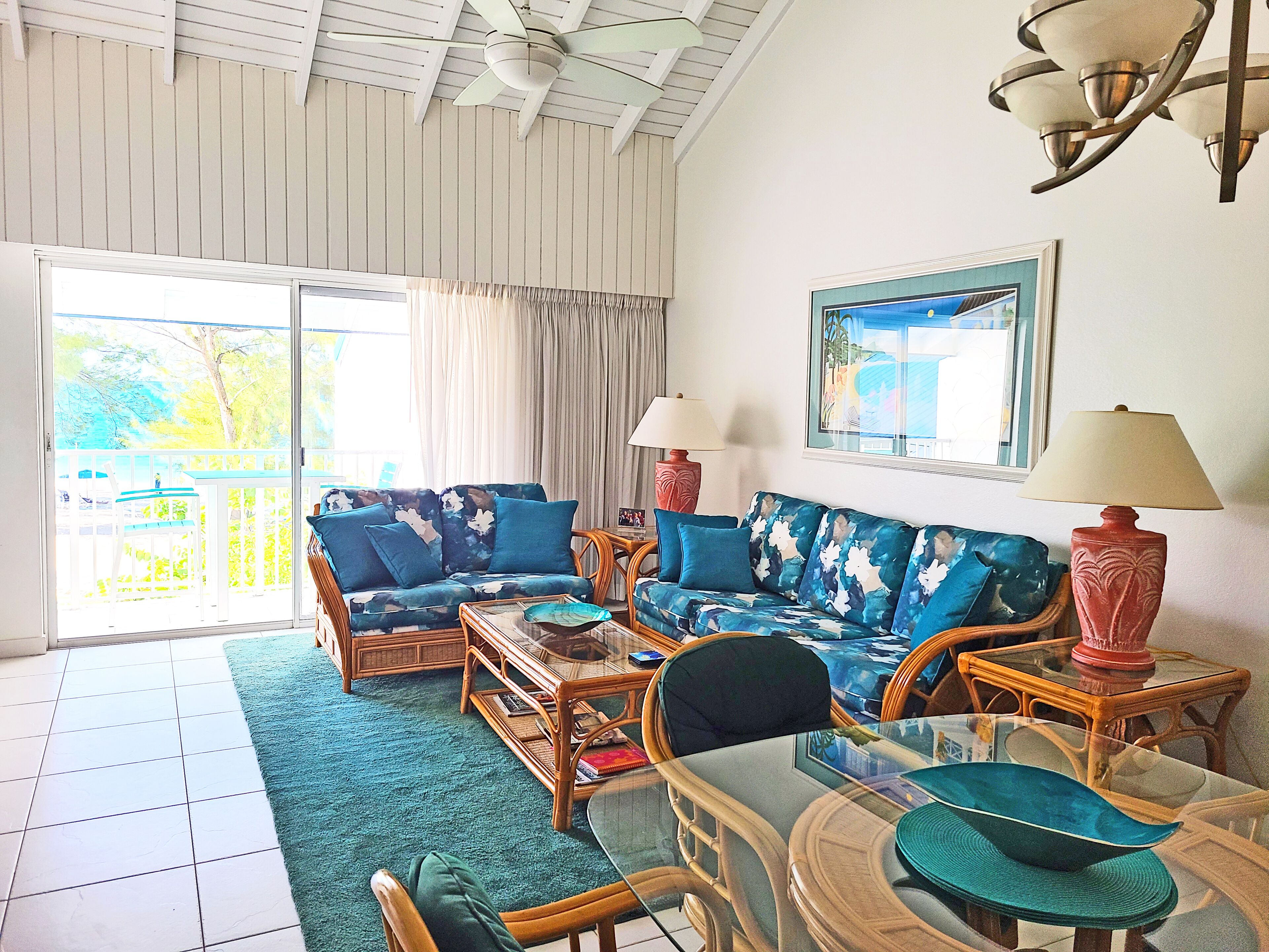 Smart TV, DVD player, video library, stereo