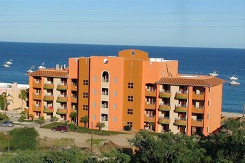 A View of Villas de Cortez from the Hwy.
1106 is on the ground floor left side.