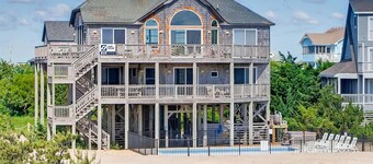 Oceanfront Home with Saltwater Pool, Hot Tub, and Tiki Bar