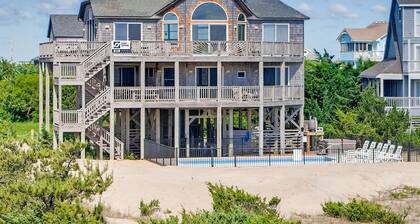 Oceanfront Home with Saltwater Pool, Hot Tub, and Tiki Bar
