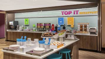 Free daily buffet breakfast
