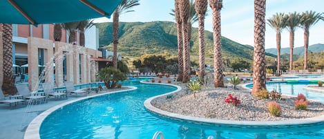 3 outdoor pools, pool cabanas (surcharge), pool umbrellas