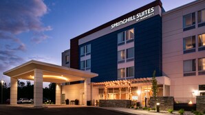 A hotel with a modern facade, a covered entrance, and a well-lit exterior. - SpringHill Suites by Marriott Elizabethtown (Elizabethtown)