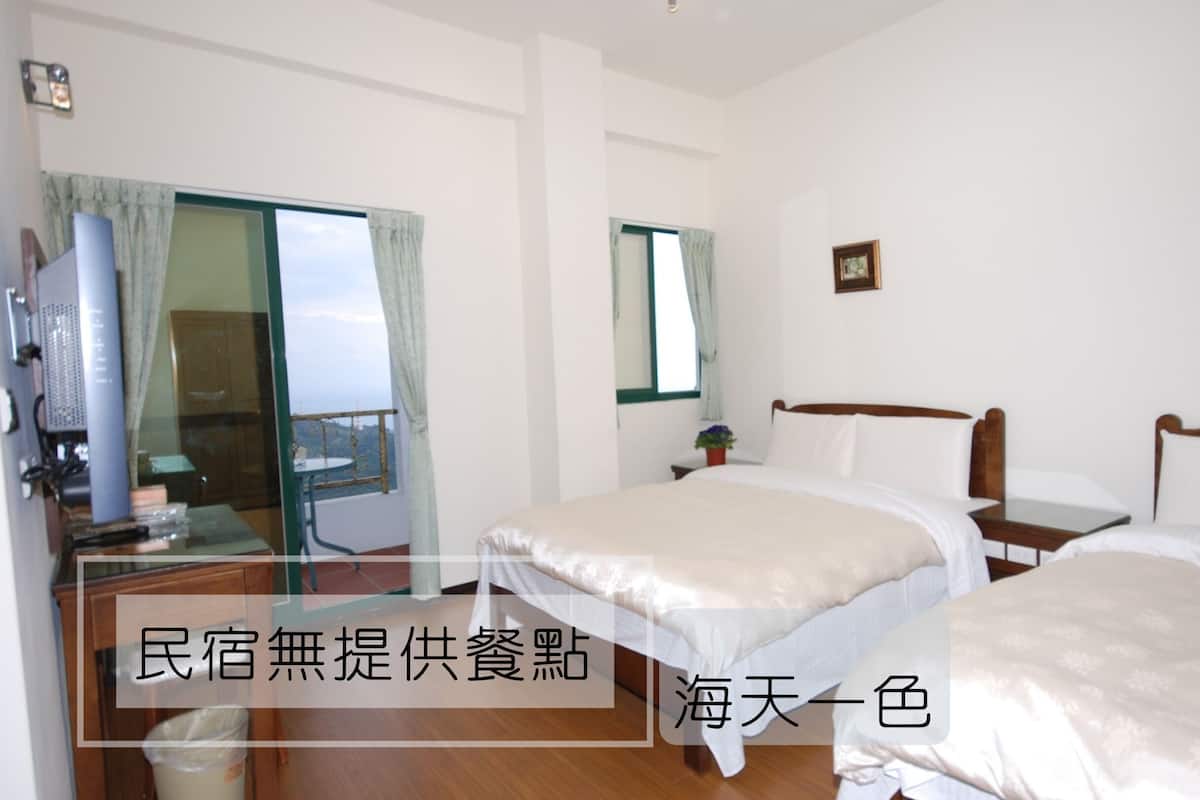 Family Quadruple Room, 1 Bedroom, Balcony, Ocean View | 1 bedroom, down comforters, desk, blackout drapes