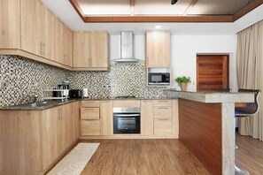 Fridge, stovetop, cookware/dishes/utensils