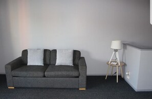 Tv, dvd-afspiller, bordtennisbord, stereoanlæg
