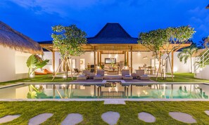 Outdoor pool - Majestic Exclusive Eco-Chic 5BDR Central Seminyak/Oberoi/beach (Seminyak)