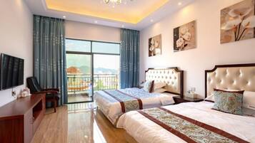 Comfort-Villa | Schreibtisch, Verdunkelungsvorhänge, kostenloses WLAN