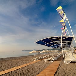 Private beach