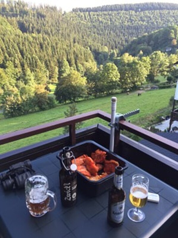 Blick von der Unterkunft