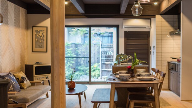 Private Vacation Home | Living area | Flat-screen TV - Kouhaku Kyomachiya Nijo (Kyoto)