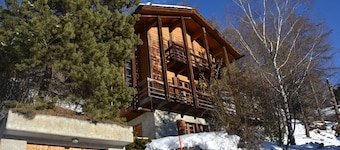 Magnifique chalet à l'architecture moderne et belle vue panoramiqueExtérieur : chalet sur 3 étages,