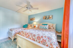 2 多间卧室、熨斗/熨衣板、WiFi、床单