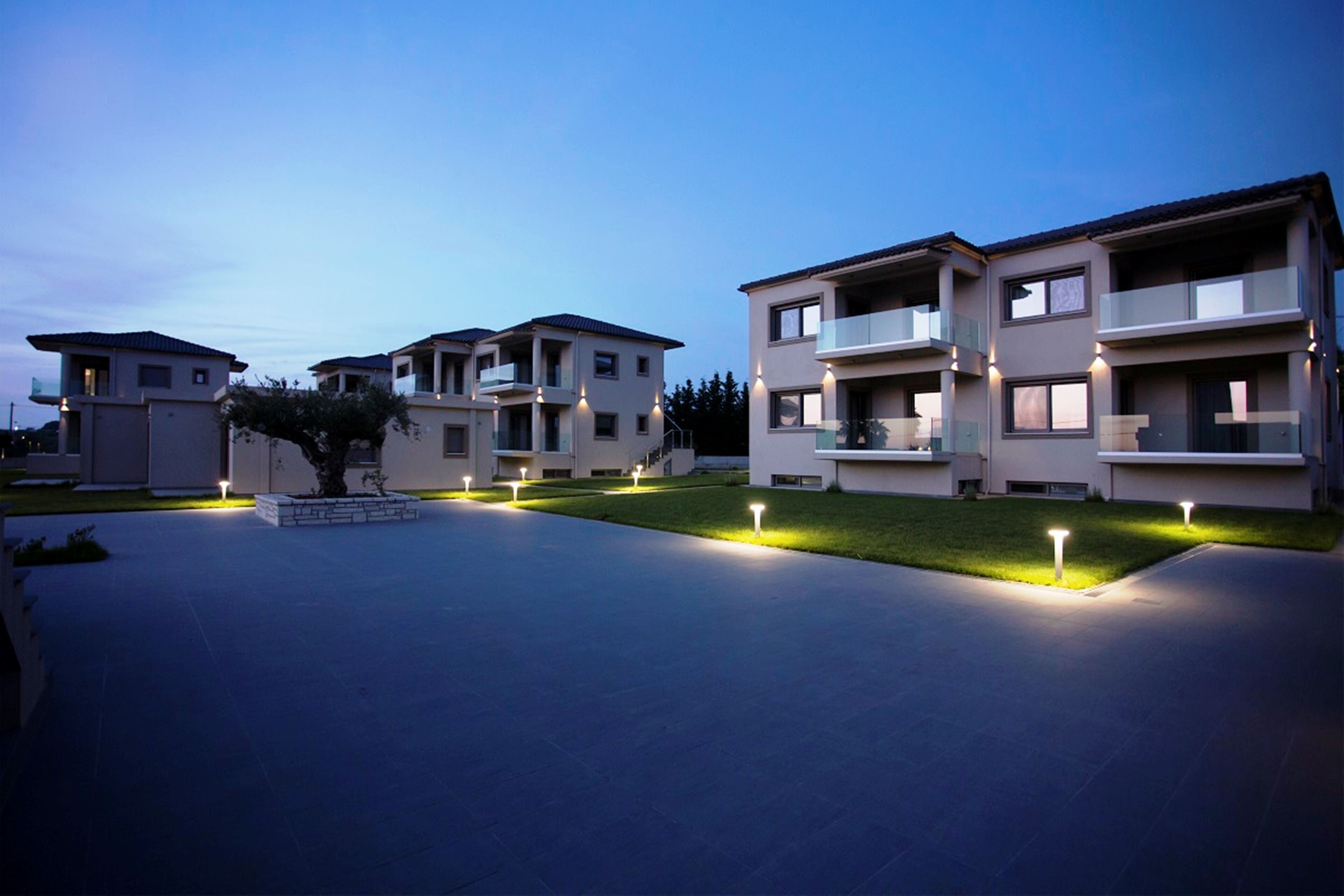 Front of property - evening/night