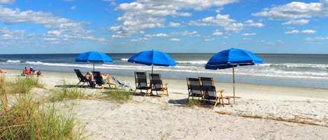Aan het strand