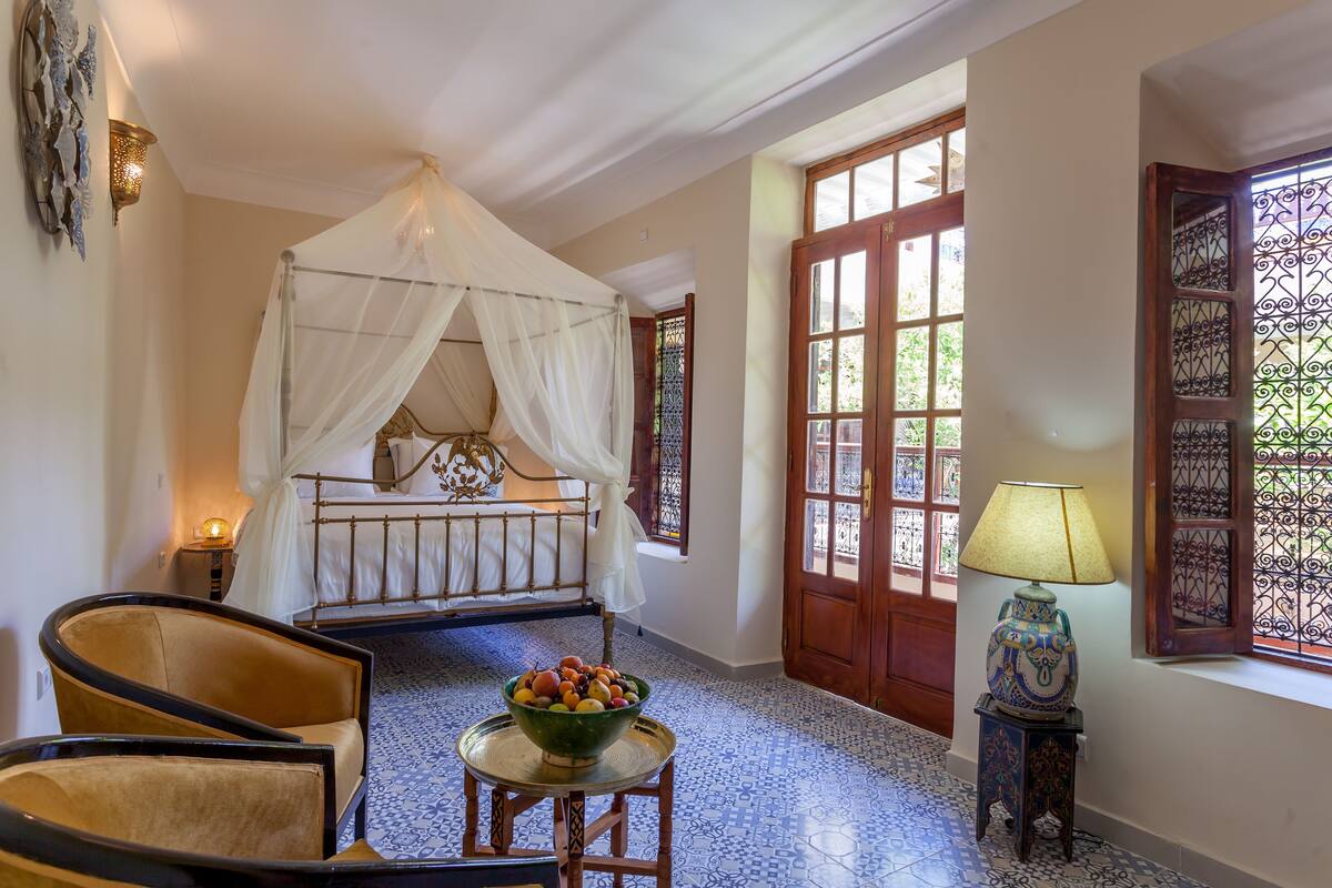 Romantic Double Room, 1 King Bed (Salma) | Desk, blackout drapes, iron/ironing board (on request), WiFi (free)