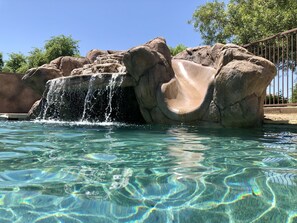 Outdoor pool, a heated pool - Resort-Style Oasis | Pool & Spa | Waterslide | Basketball Court (Gilbert)