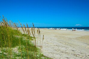Vlak bij het strand