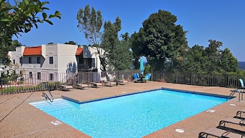 One of 6 pools, just steps away from the front door