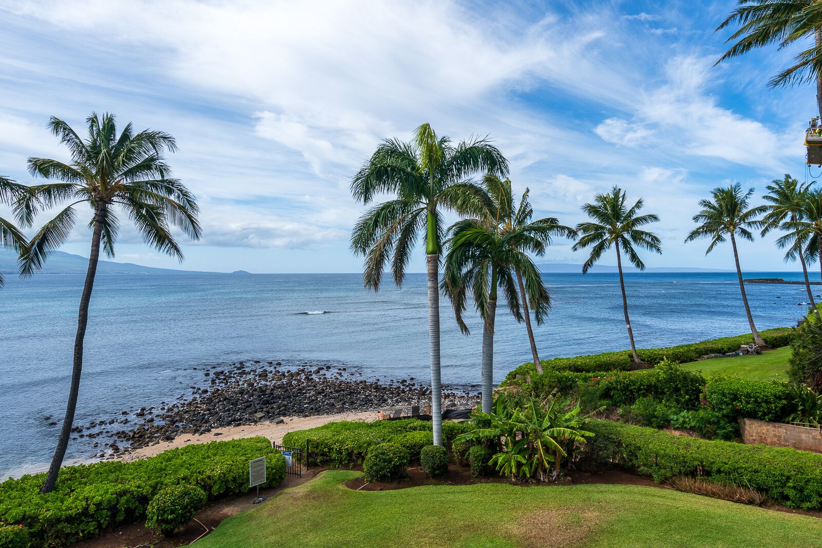 On the beach, sun-loungers, beach towels