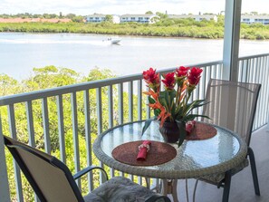 Outdoor dining - 140+ Reviews, Steps to Beach, Magnificent Water Views, None Cleaner, None Nicer! (Indian Shores)