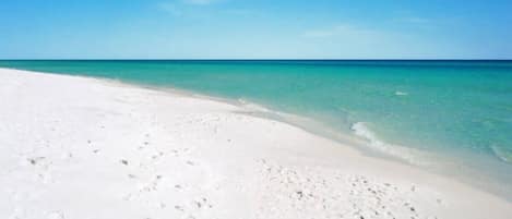 Una spiaggia nelle vicinanze