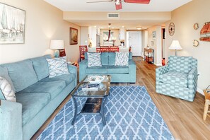 TV, DVD player, books