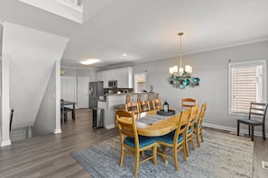 Dining - Namaste at the Beach Oceanfront House, Dog Friendly, Private Beach Access! (Kure Beach)