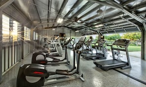 Fitness facility - Oceanview, Walk to Poipu Beach, AC, Private Lanai! (Koloa)
