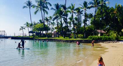 2 bedroom fully furnished and all included in downtown Kona with swimming pool