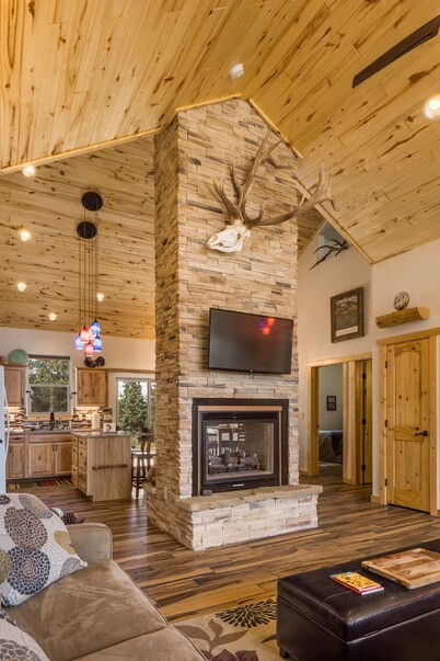 Custom Home with Two Private Master Suites and Heated Garage