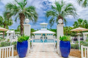 Outdoor pool, a heated pool - Nestled Inn is your home away from home just steps away from the beach! (Panama City Beach)