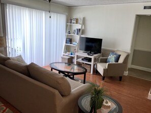 TV, DVD player, books, video library - Cozy & Mod condo, Walk to Beach, Self check In-Out, WiFi, 2 Heated Pools, Piers+ (Madeira Beach)