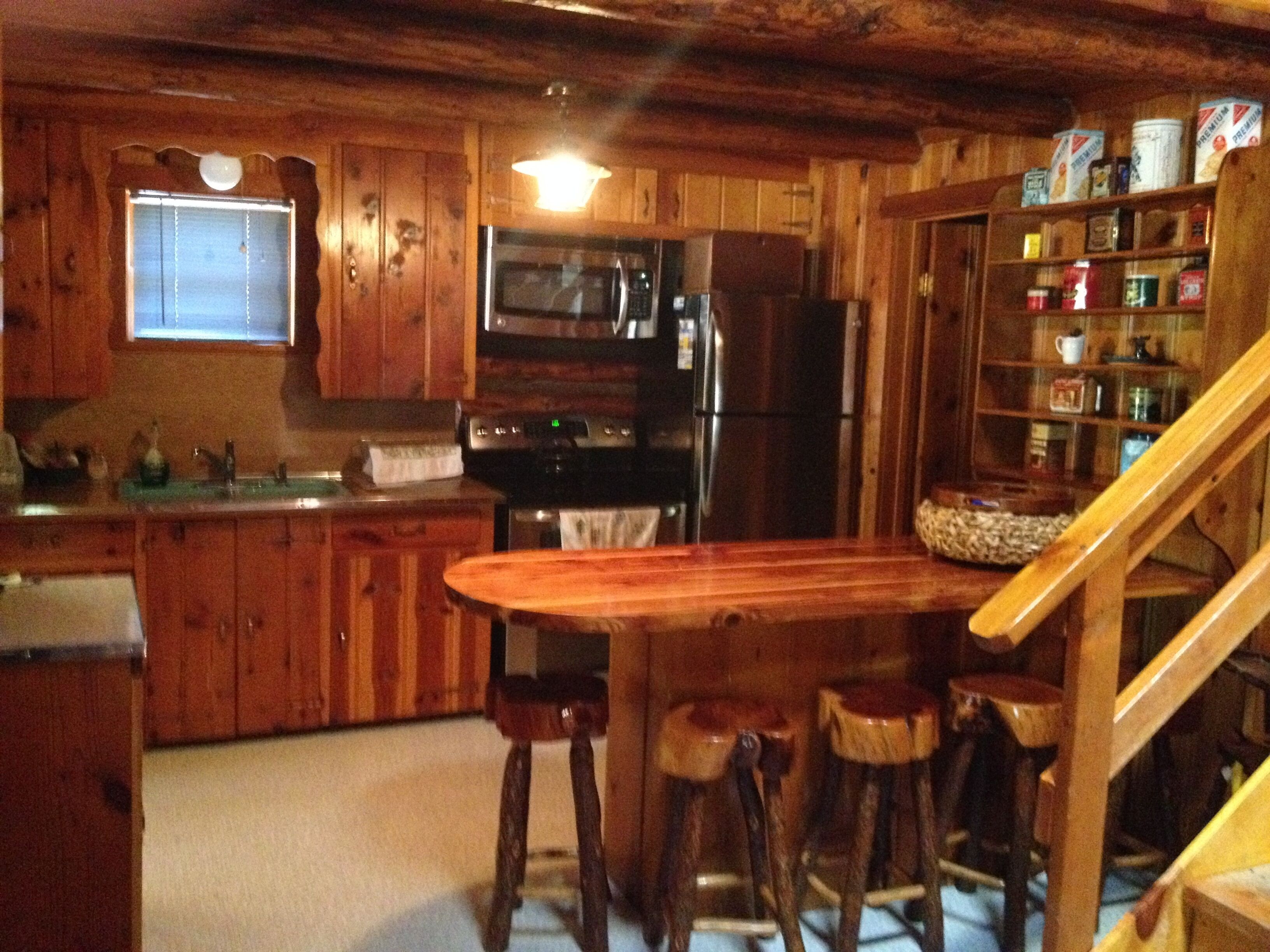 True Log Cabin!  So relaxing with great patio and jacuzzi. Read our reviews!