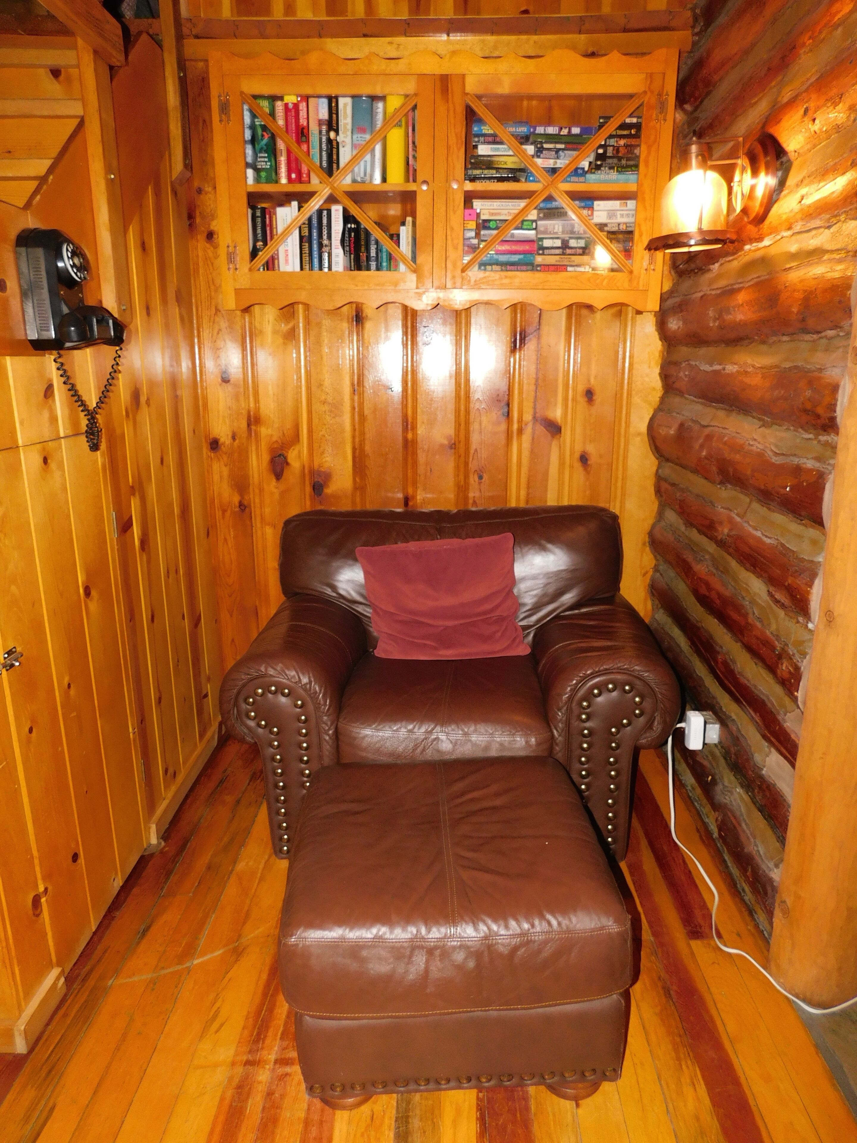 True Log Cabin!  So relaxing with great patio and jacuzzi. Read our reviews!